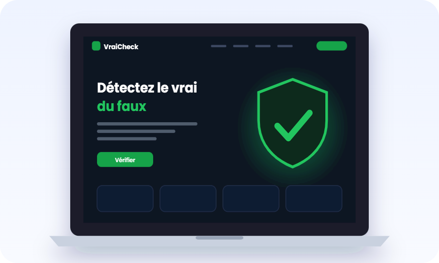 Aperçu de VraiCheck